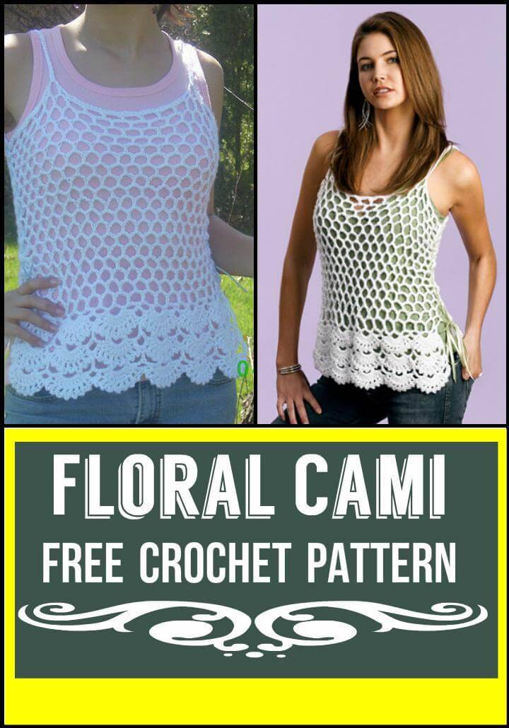 Floral Cami Free Crochet Pattern